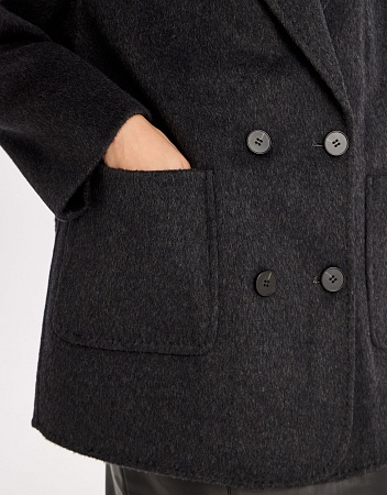 Полупальто oversize из шерсти и шёлка Полупальто oversize из шерсти и шёлка