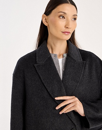 Полупальто oversize из шерсти и шёлка Полупальто oversize из шерсти и шёлка