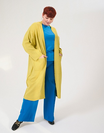 Вязаный кардиган с накладными карманами Вязаный кардиган с накладными карманами