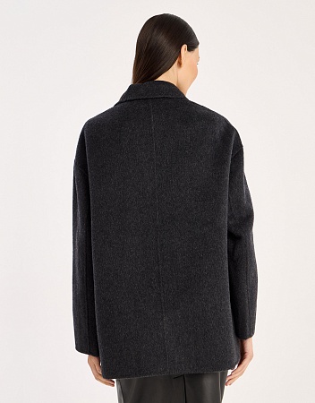 Полупальто oversize из шерсти и шёлка Полупальто oversize из шерсти и шёлка