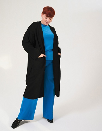 Вязаный кардиган с накладными карманами Вязаный кардиган с накладными карманами