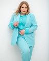 картинка льняной брючный костюм бирюзовый от магазина Shoppingcore.ru картинка льняной брючный костюм бирюзовый от магазина Shoppingcore.ru