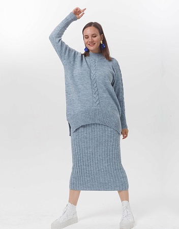 Вязаный костюм с юбкой Try купить в интернет магазине Shoppingcore Вязаный костюм с юбкой Try купить в интернет магазине Shoppingcore