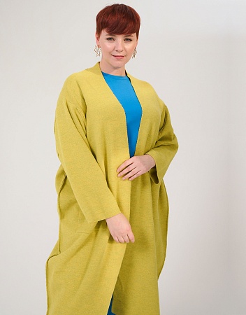 Вязаный кардиган с накладными карманами Вязаный кардиган с накладными карманами