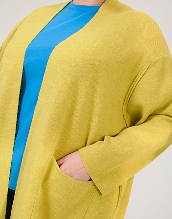 Вязаный кардиган с накладными карманами Вязаный кардиган с накладными карманами